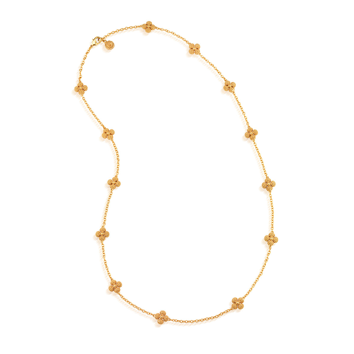 Berry Clover Double Sided Necklace. 34 - Gold - Image 4