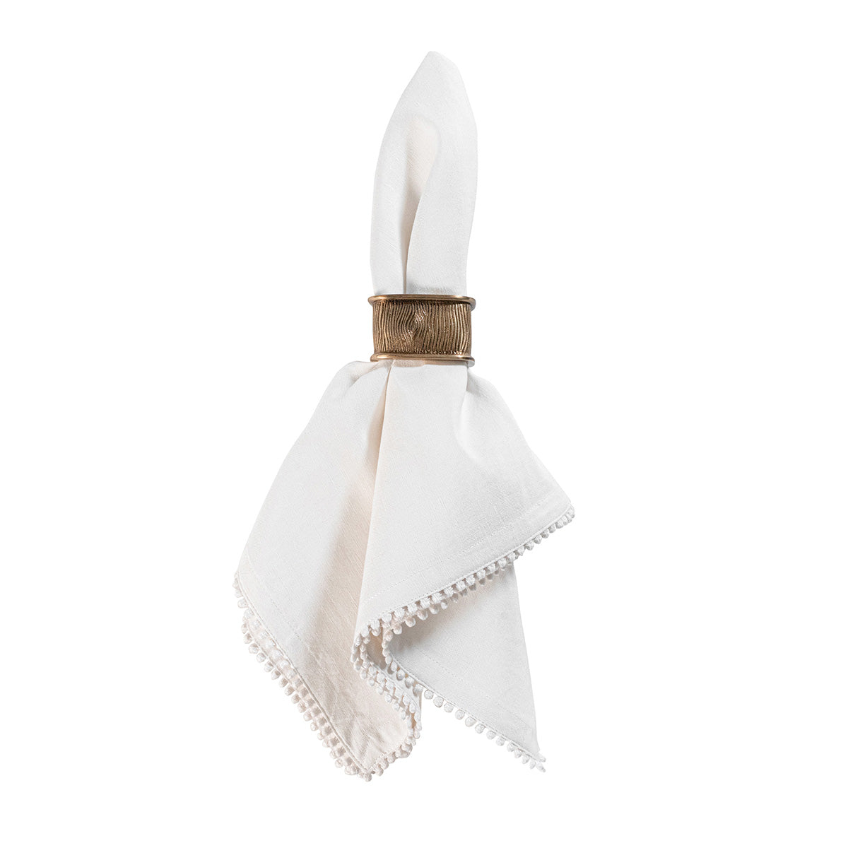Blenheim Oak Napkin Ring - Brass - Image 2