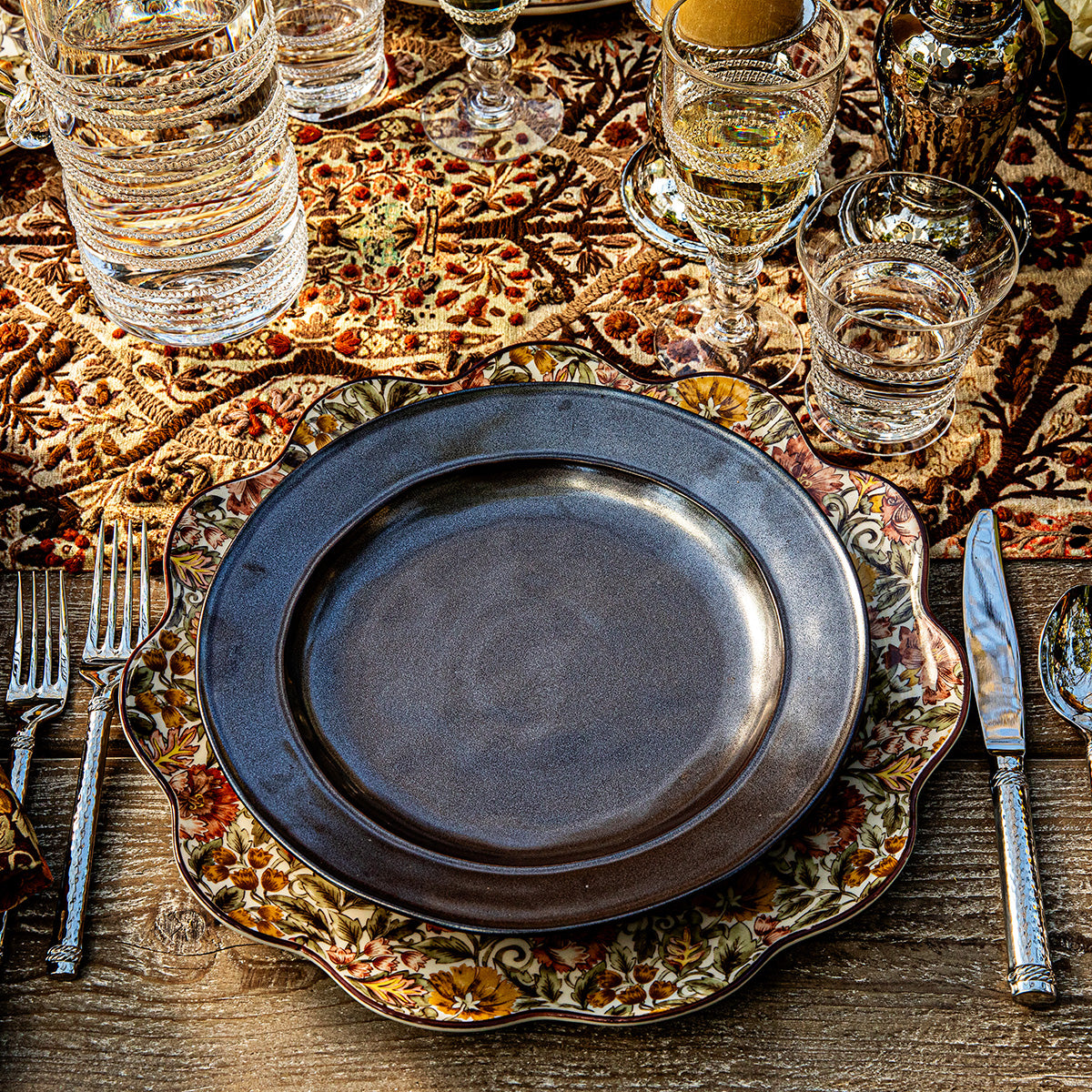 Pewter Stoneware Dinner Plate - Image 3
