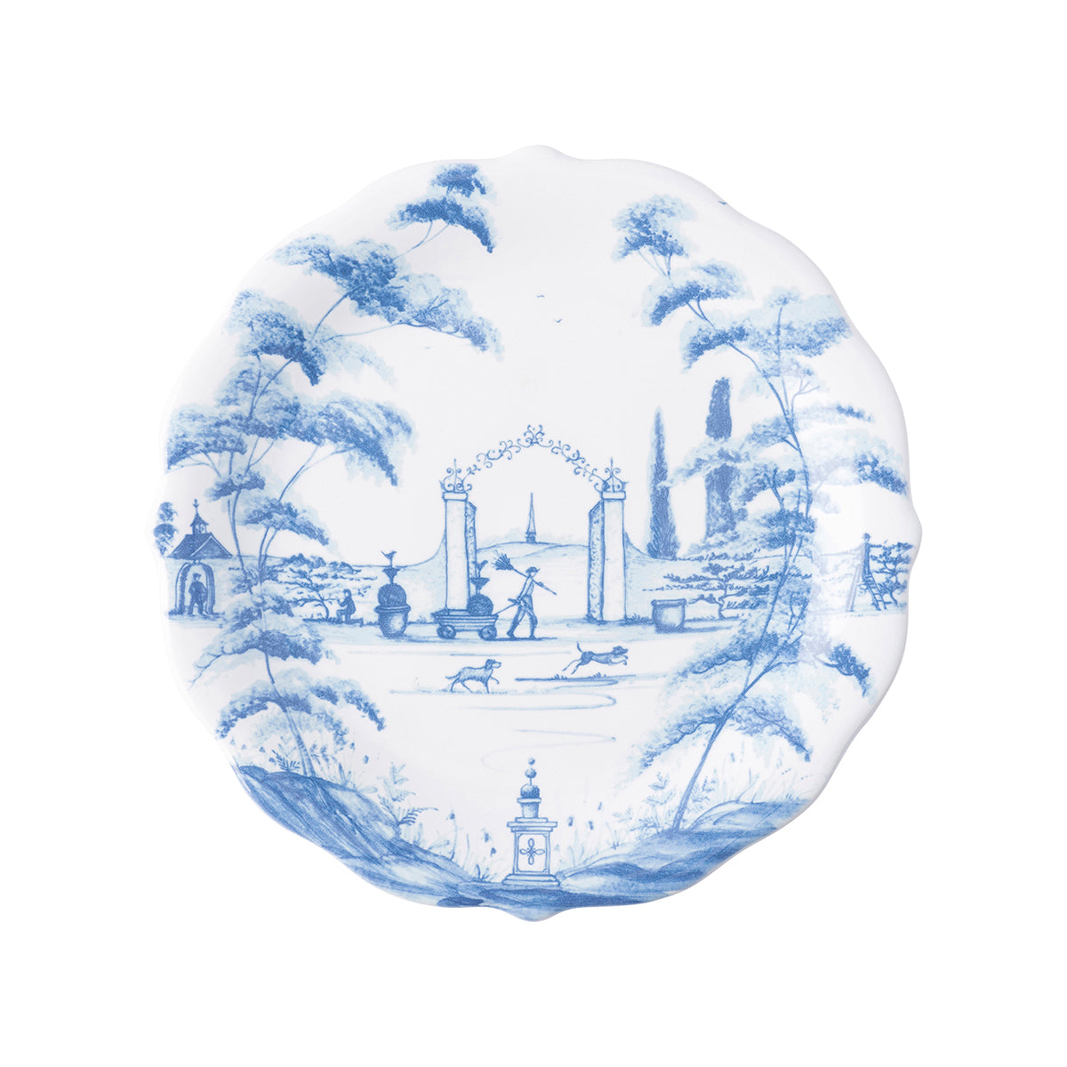 Country Estate Party Plate Assorted Set/4 - Delft Blue - Image 6