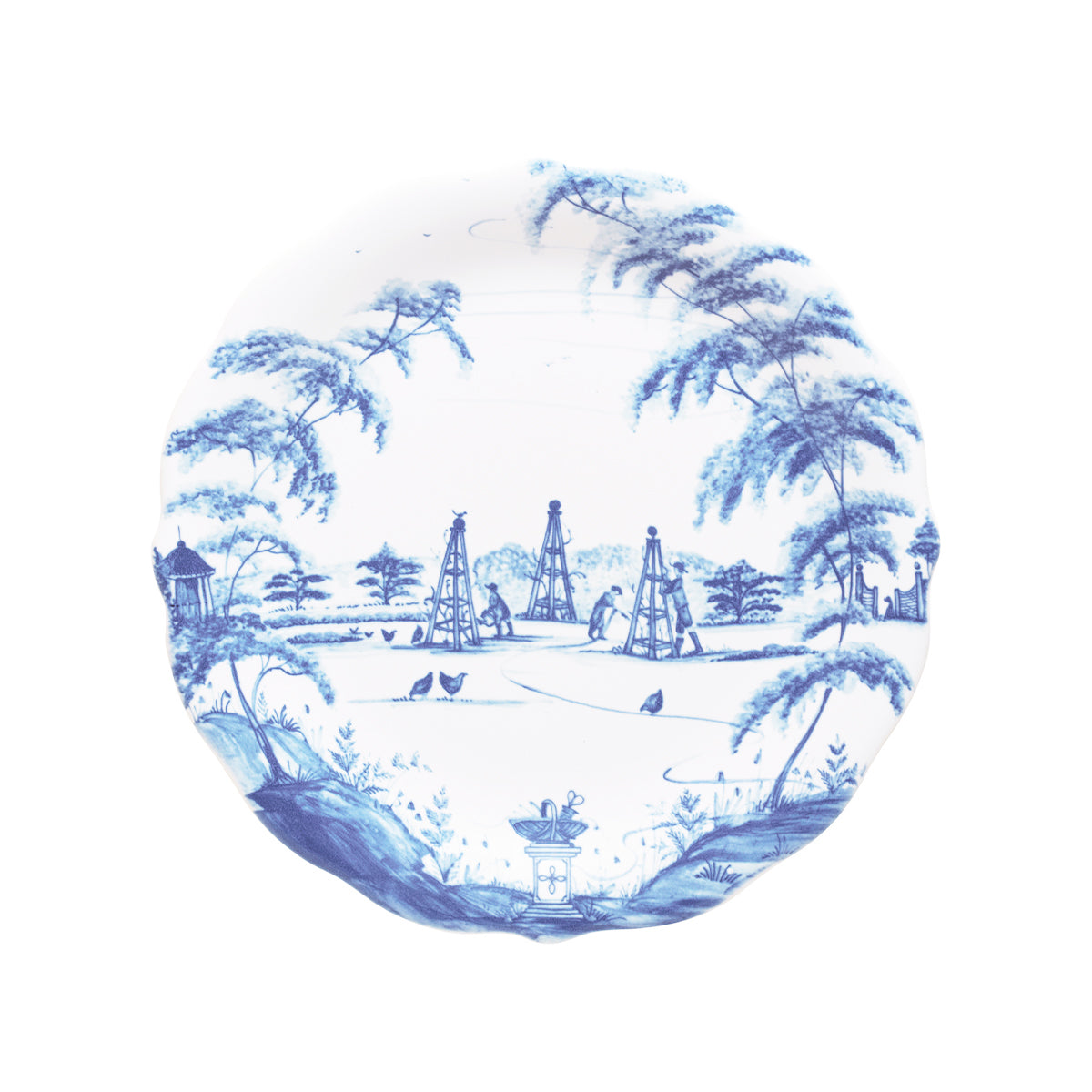 Country Estate Party Plate Assorted Set/4 - Delft Blue - Image 8