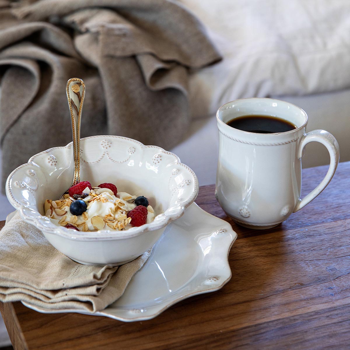 Berry & Thread Flared Mug - Whitewash - Image 2